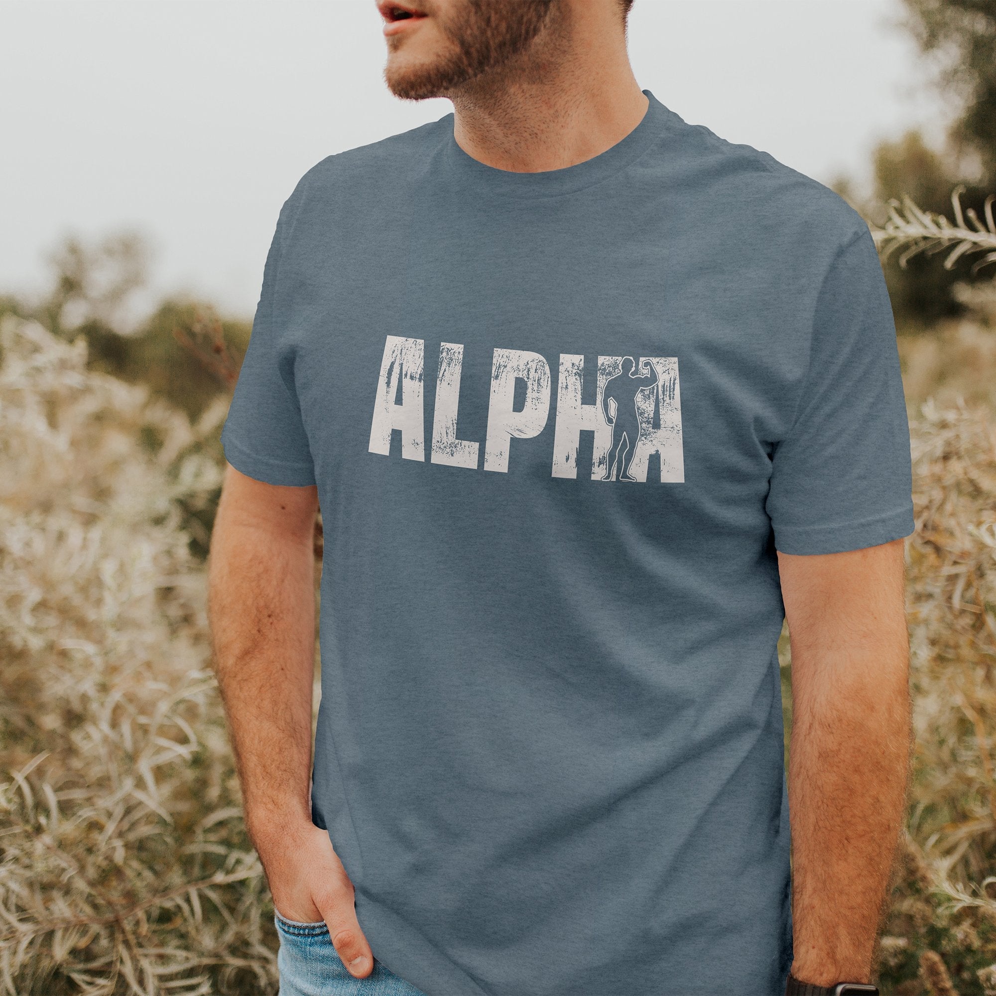 Alpha, Gym Fitness Unisex T-Shirts, Tee, Custom Shirt, Custom T-Shirt, Personalized T-Shirt