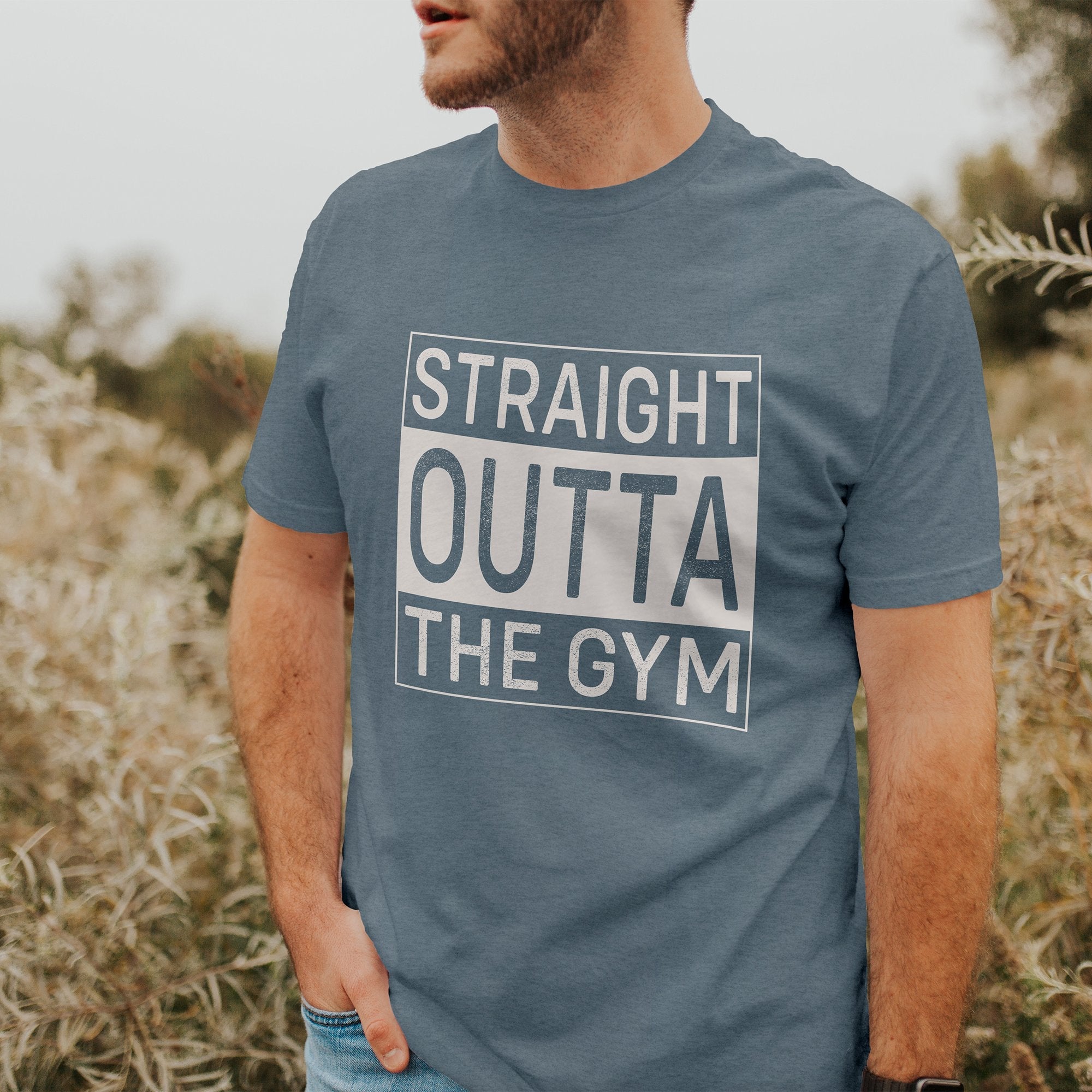 Straight Outta The Gym, Gym Fitness Unisex T-Shirts, Tee, Custom Shirt, Custom T-Shirt, Personalized T-Shirt